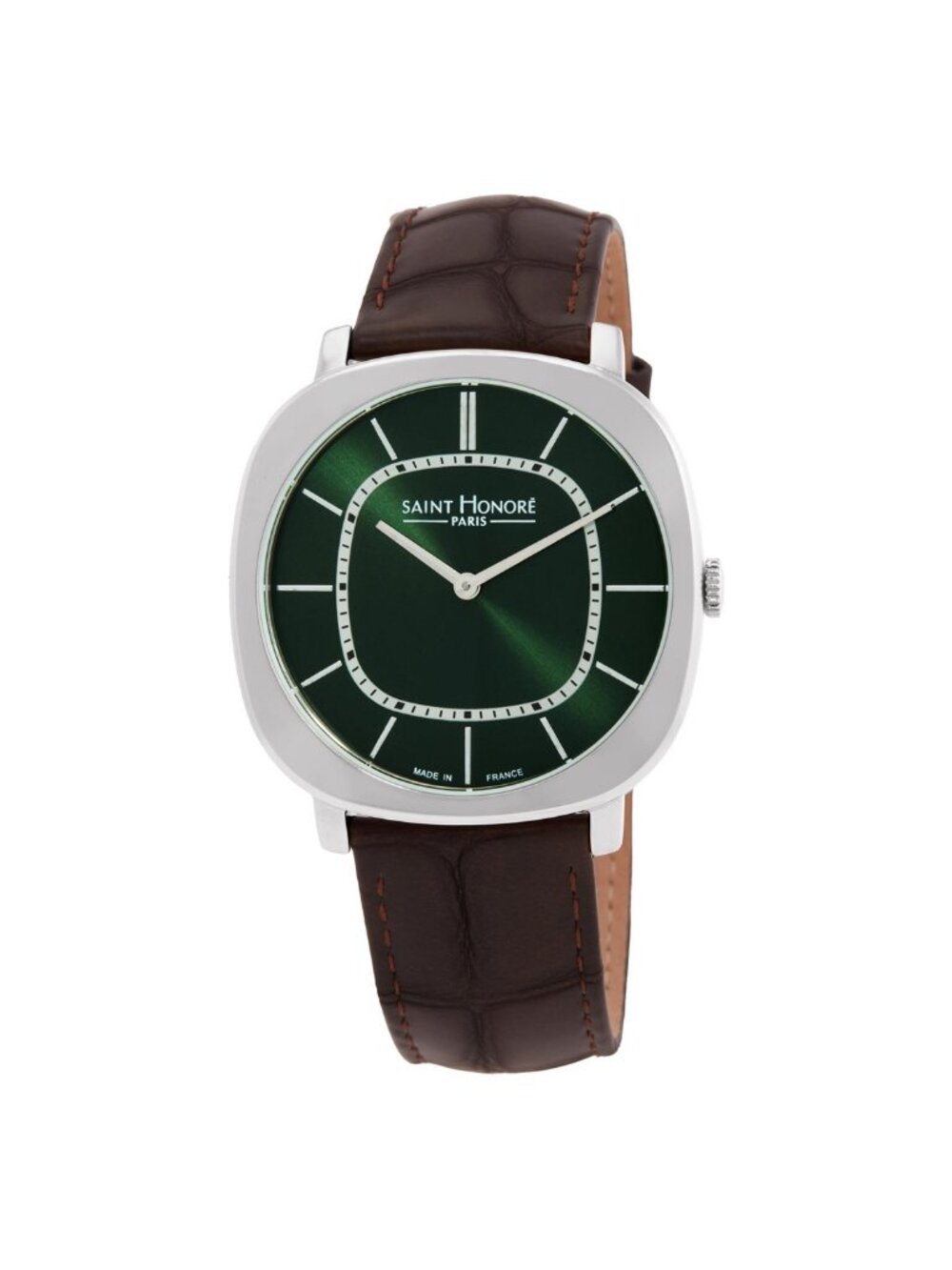 NWT Saint Honore Paris Auteuil Quartz Green Dial Men's Watch